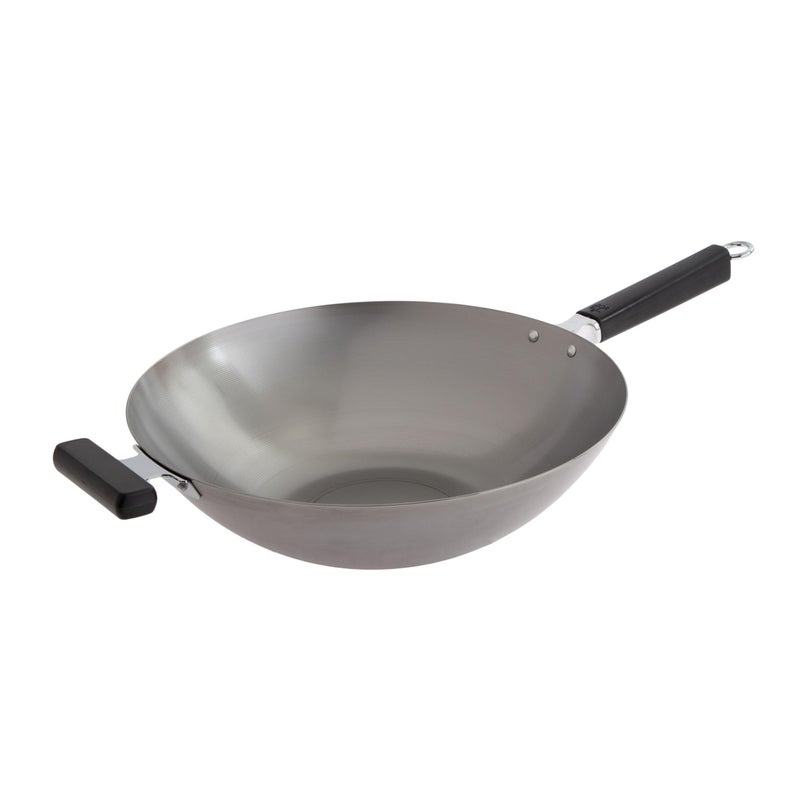 JOYCE CHEN Professional Series 14-Inch Carbon Steel Wok with Phenolic Handles - Image 1